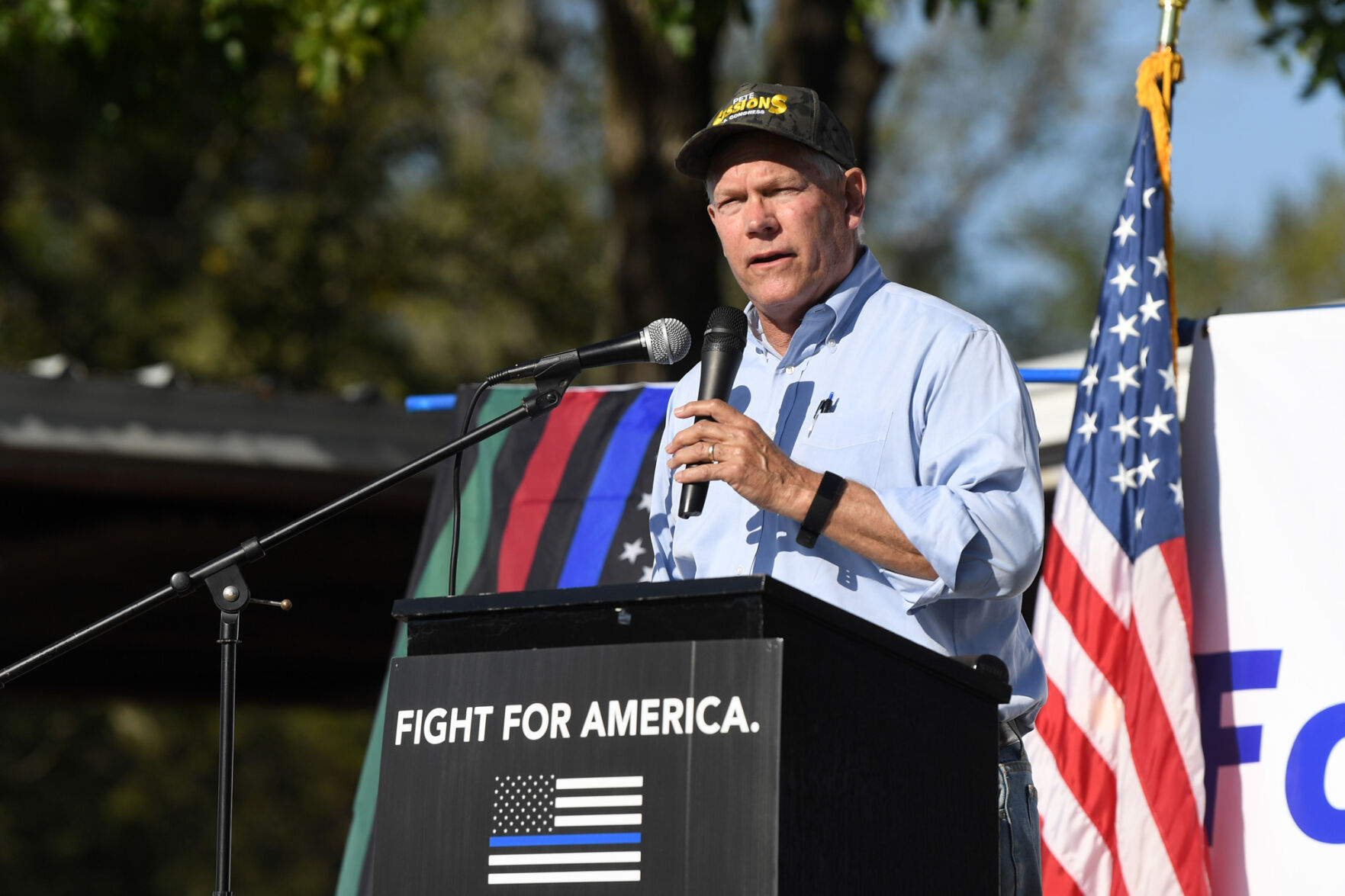 Back the Blue first responders rally